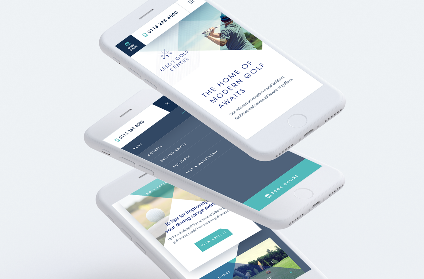leeds golf centre website launch
