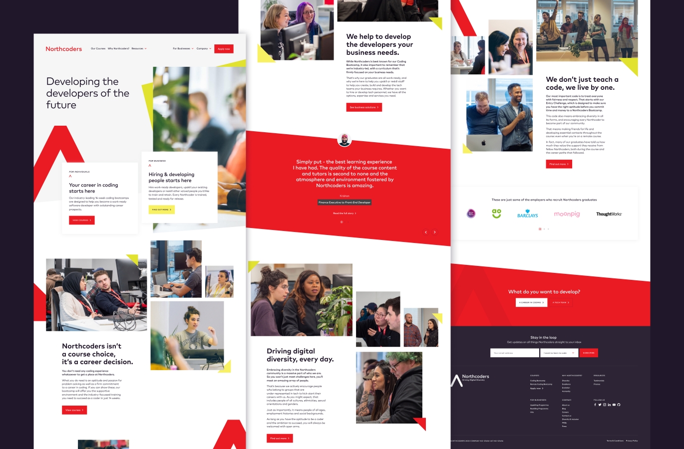 Northcoders website